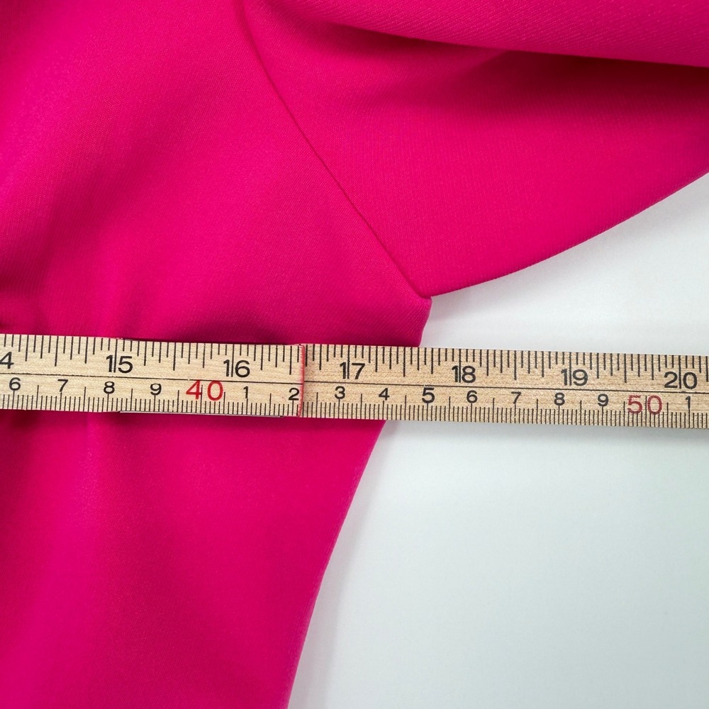 Joseph Ribkoff Hot Pink Ruched Zip-Front Blazer - Picture 11 of 14